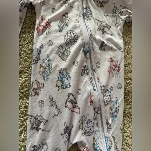 The Cozy Munchkin Pixar Zip Footie bamboo – 0–3 Months - Picture 4 of 4